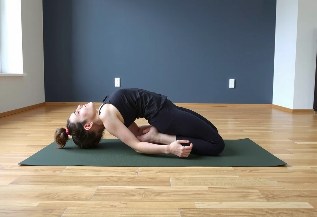 Yin Yoga pose with long holds