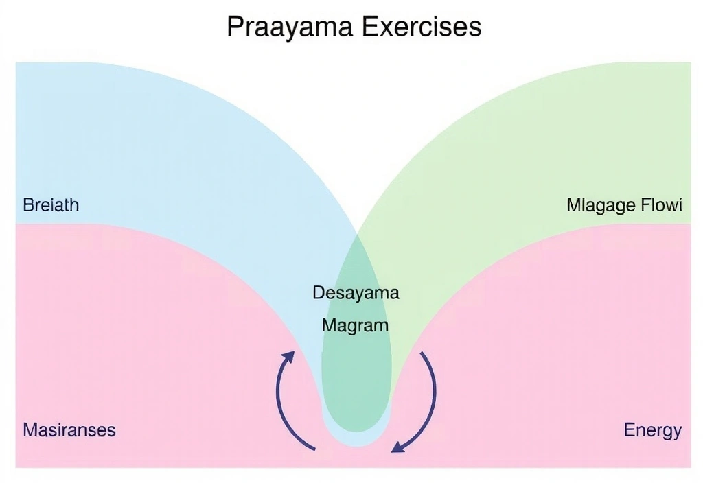 Diagram illustrating breathing exercises